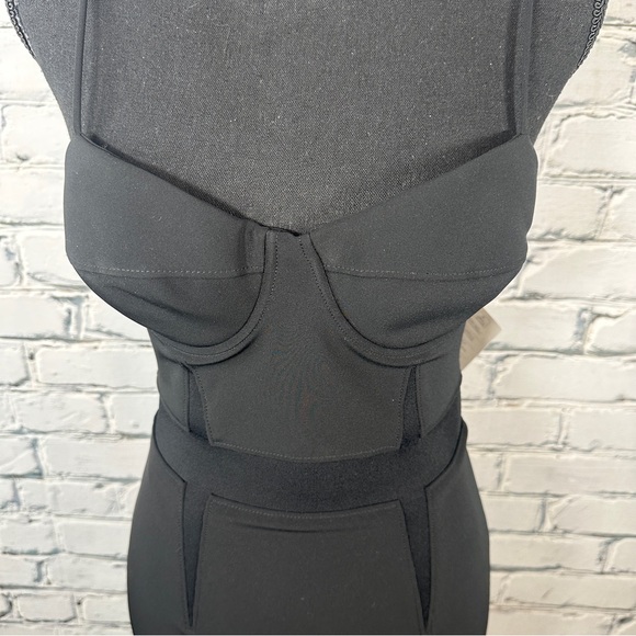 Alexander Wang Corset Bustier Mini Dress NWT Size 2 Black Bodycon Cocktail Party - Picture 5 of 13